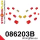 086203B: Rear suspension bush kit 23mm - Red