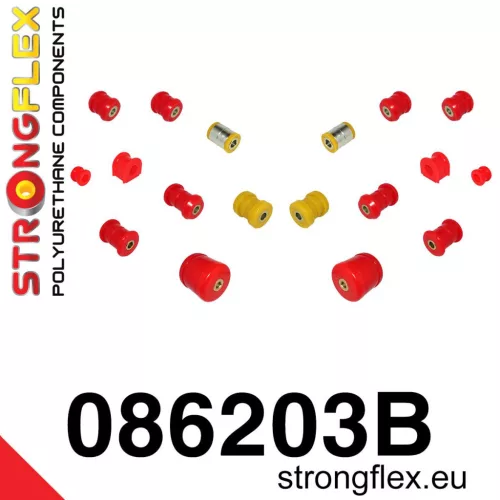 086203B: Rear suspension bush kit 23mm + Black