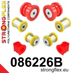 086226B: Front suspension bush kit 30mm Red
