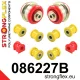 086227B: Rear suspension bush kit 21mm Black