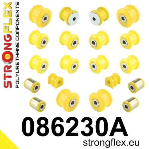 086230A: Rear suspension bush kit SPORT 13mm Yellow