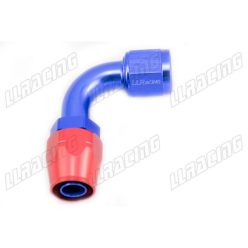 AN10 90 fokos csőcsatlakozó (kék/piros)