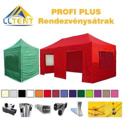   LLTent PROFI PLUS rendezvénysátor oldalfallal - Ezüst (427c)