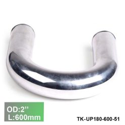   Alumínium cső idom 180 fokos  - átmérő 51mm / 2" - hossz 600mm