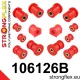 106126B: Front suspension polyurethane bush kit 20mm Black