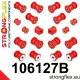 106127B: Rear suspension polyurethane bush kit 12mm Red