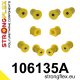 106135A: Front suspension polyurethane bush kit SPORT