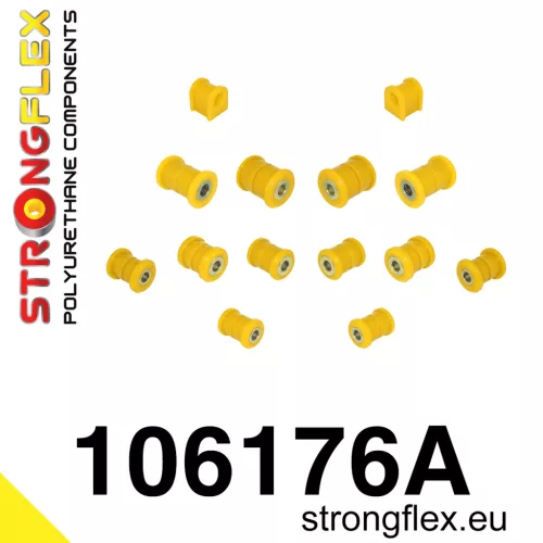 106176A: Rear suspension bush kit SPORT 12mm 27mm Black