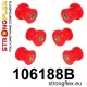 106188B: Rear subframe bush kit Red