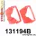 131194B: Engine rear mount inserts Black