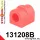 131208B: Front anti roll bar bush 22mm Red