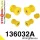 136032A: Front suspension bush kit SPORT 16mm 131134 Yellow