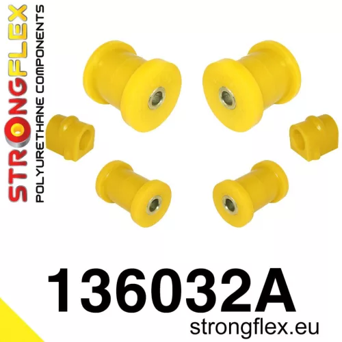 136032A: Front suspension bush kit SPORT 16mm 131134 Yellow