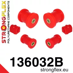 136032B: Front suspension bush kit 16mm 131134 Red