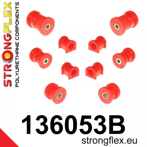 136053B: Front suspension and ream beam bush kit 24mm 58mm Black
