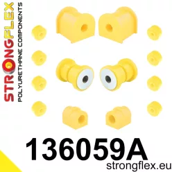  136059A: Front suspension bush kit SPORT 16mm 131209 - 37mm Yellow