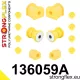 136059A: Front suspension bush kit SPORT 25mm 132013 - 34mm Yellow