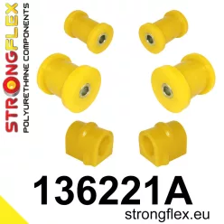 136221A: Front suspension bush kit SPORT 21mm 131134 Black