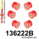 136222B: Front subframe bush kit Red