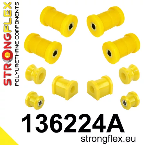 136224A: Rear suspension bush kit SPORT 15mm Yellow
