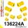 136224A: Rear suspension bush kit SPORT
