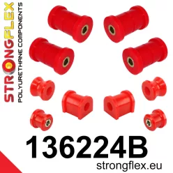136224B: Rear suspension bush kit 15mm Red