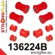 136224B: Rear suspension bush kit 15mm Black