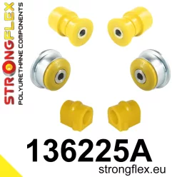 136225A: Front suspension bush kit SPORT 17mm Black