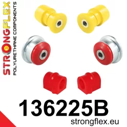 136225B: Front suspension bush kit 17mm Red