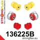 136225B: Front suspension bush kit 18mm Black
