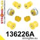 136226A: Front suspension and ream beam bush kit SPORT