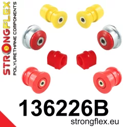   136226B: Front suspension and ream beam bush kit SPORT 17mm Black