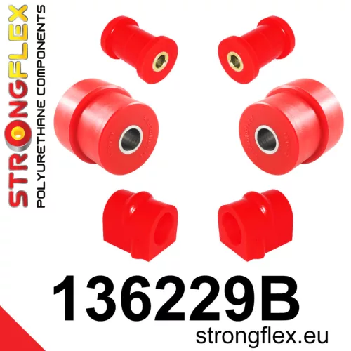 136229B: Front suspension bush kit 18mm Red