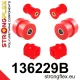 136229B: Front suspension bush kit 21mm Red