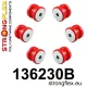 136230B: Front subframe bush kit 4x131974 (38mm), 2x131975 (40mm) Red