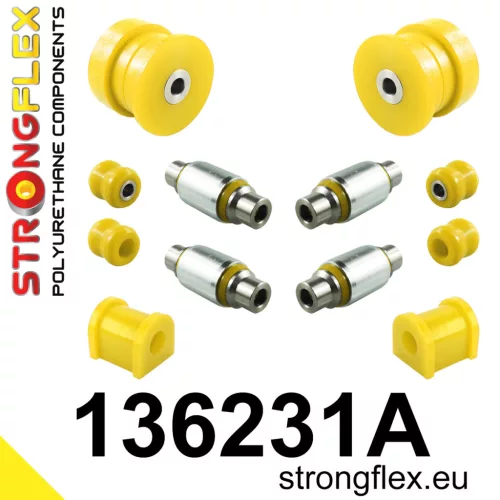 136231A: Rear suspension bush kit SPORT 16mm Black