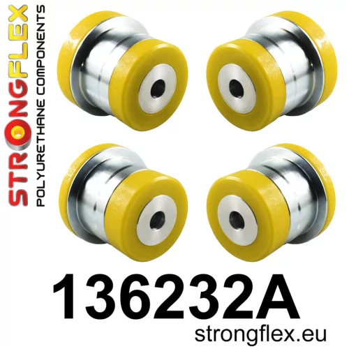 136232A: Rear subframe bush kit SPORT Yellow