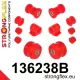 136238B: Front suspension bush kit 16mm 20mm Black