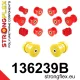 136239B: Full suspension polyurethane bush kit 21mm 131134 Black
