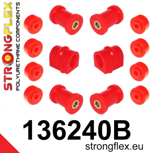 136240B: Front suspension bush kit Custom Red