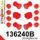 136240B: Front suspension bush kit 20mm Red