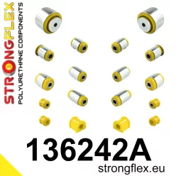 136242A: Rear suspension bush kit SPORT 16mm Yellow