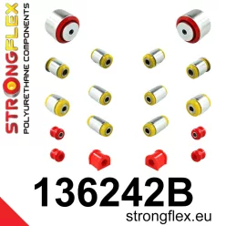 136242B: Rear suspension bush kit 16mm Red