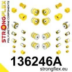   136246A: Full suspension polyurethane bush kit SPORT 24mm 16mm 131776 Black