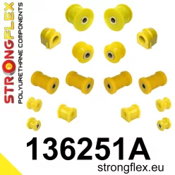   136251A: Full suspension polyurethane bush kit SPORT 24mm 15mm Yellow