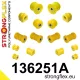 136251A: Full suspension polyurethane bush kit SPORT Custom 15mm Black