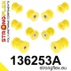 136253A: Front suspension and ream beam bush kit SPORT 24mm Yellow