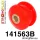 141563B: Front arm rear bush Red