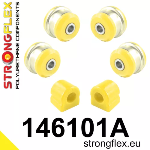 146101A: Front suspension bush kit SPORT 23mm 141501 051826 - 55mm Black