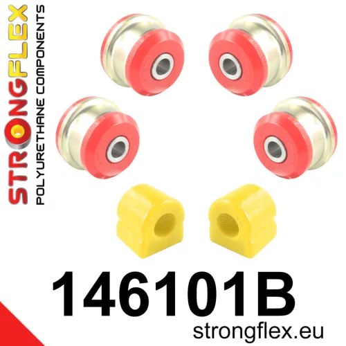 146101B: Front suspension bush kit 20mm 051832 051826 - 55mm Black